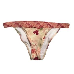 Victoria’s Secret Bikini Bottom Colorful Two Patterns with Florals Size S